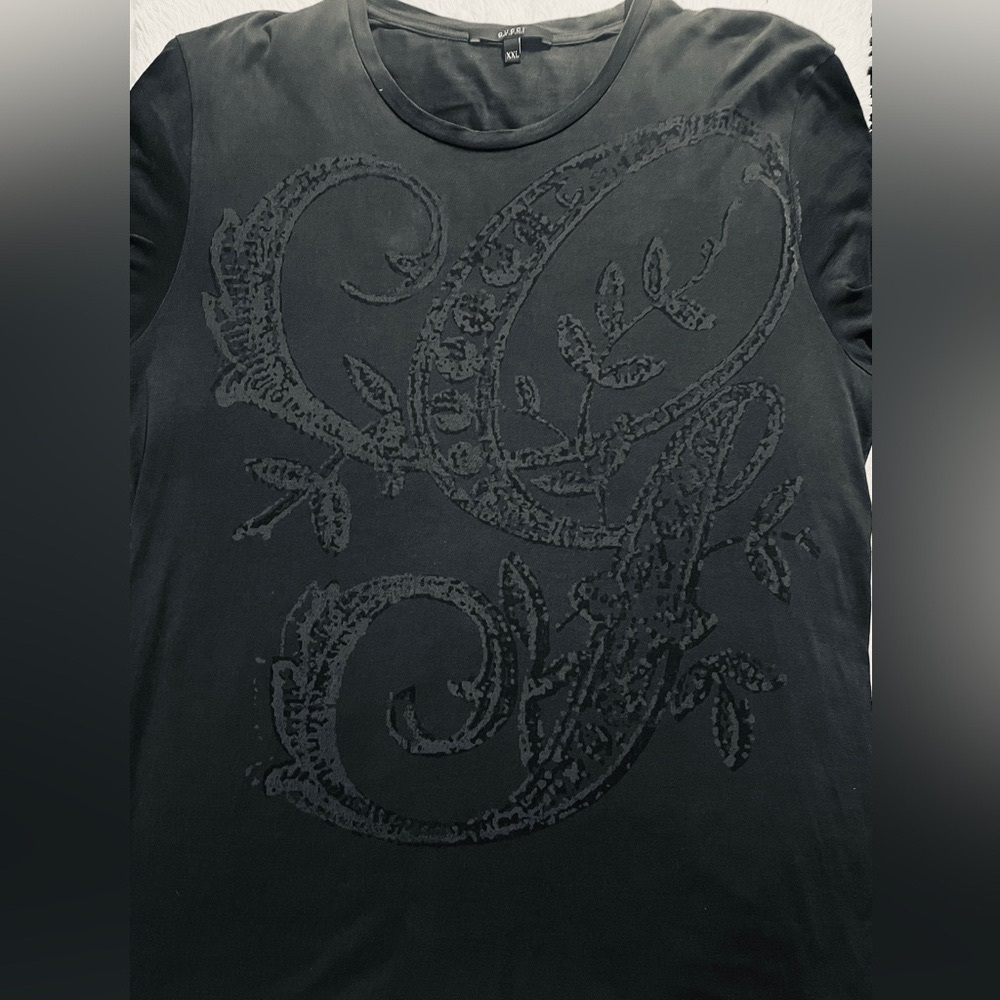 Gucci Men’s T-Shirt XXL Navy w G stem Graphic